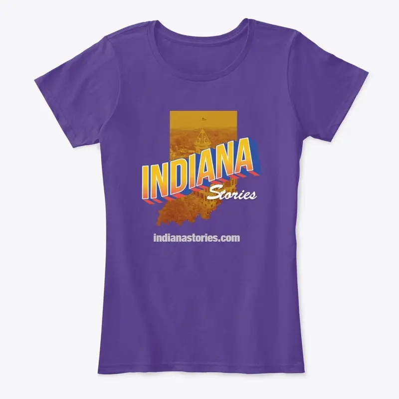 Indiana Stories with logo and words