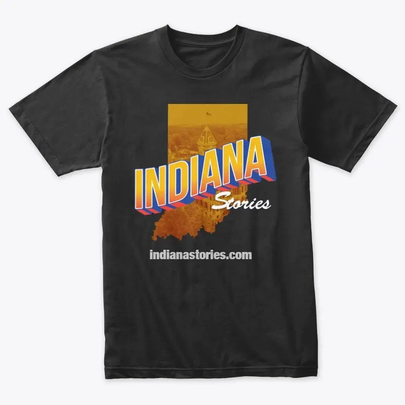 Indiana Stories with logo and words