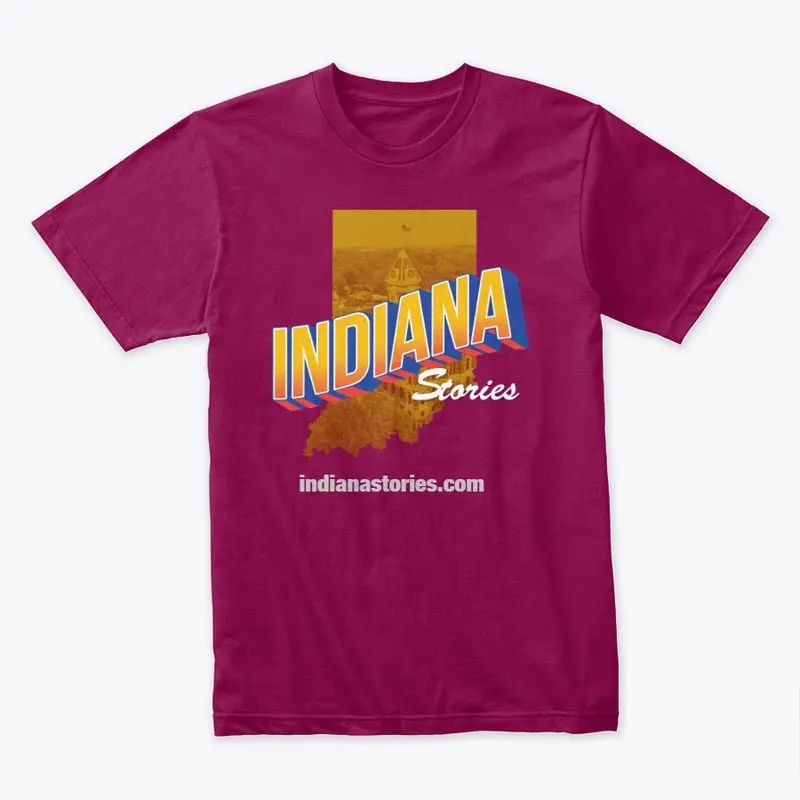 Indiana Stories with logo and words